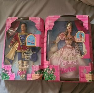 Rapunzel Barbie and Prince Ken